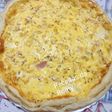 Quiche de bacon e chourição