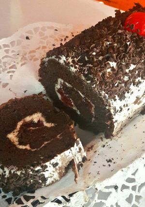 Foto resep Blackforest Rollcake