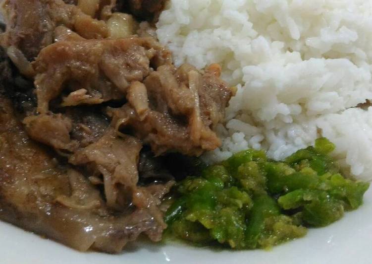 Resep Gudeg express sambel korek, Lezat