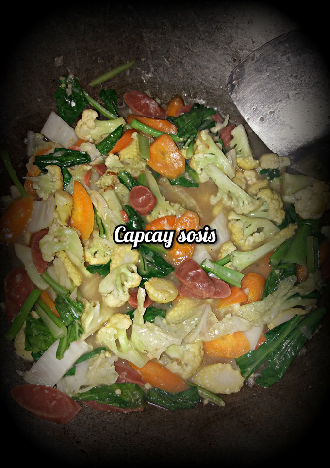 Foto resep Capcay sosis