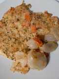 Filetto di platessa gratinato con cipolla e pomodoro