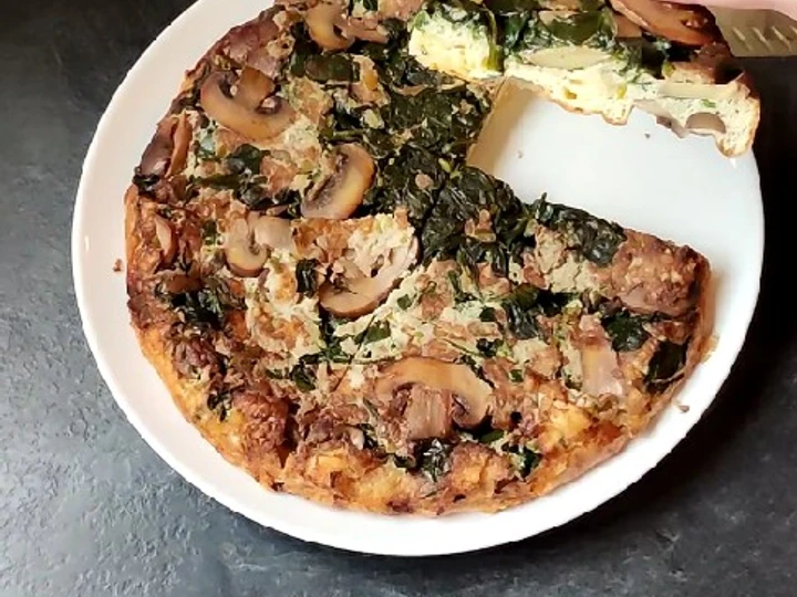 Recipe Mushroom and Spinach Frittata the Awesome  Perfect