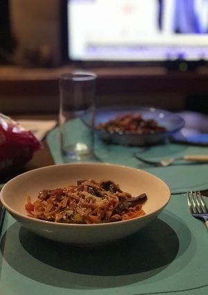 Una foto de Tallarines al wok de verduras