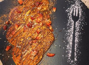 Foto de Panquecas proteicas de Batata Doce e Proteína Whey