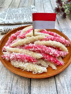 Foto resep Cenil merah putih