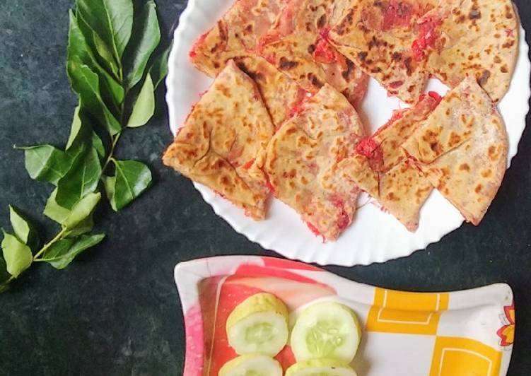 Easiest Way to Make Speedy Healthy pizza paratha