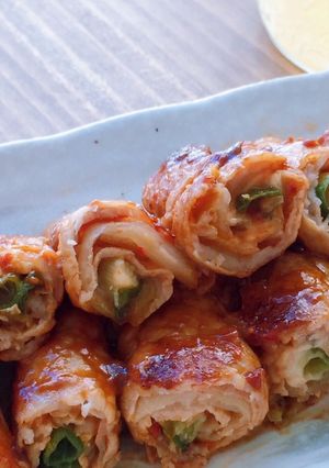泡菜豬肉捲 的食譜成品照片