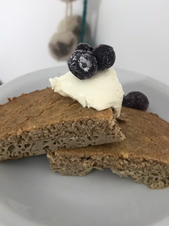 Una foto de Cake de café y coco especiado- keto postre o desayuno