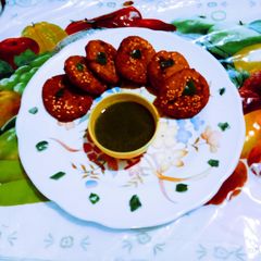 Tasty yummy bajara flour vegetable vada A picture of Tasty yummy bajara flour vegetable vada.