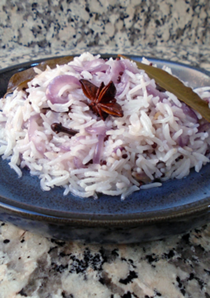 Una foto de Arroz basmati con leche de coco
