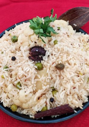 A picture of White Pulao.