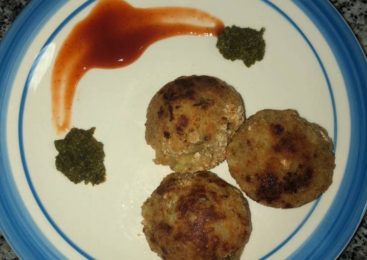 Steps to Prepare Super Quick Homemade ”Cheesy Alu Tikki “ (in appe mould)