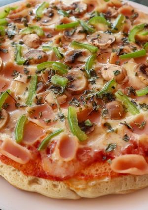 Una foto de Pizza en sartén