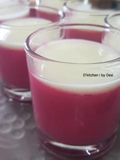 Foto resep Silky puding buah naga