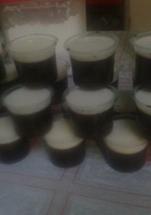 Foto resep Puding coklat vla vanila