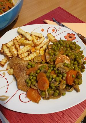 Zöldborsós sertéssült recept fotója