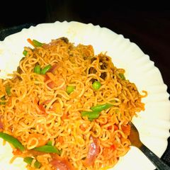 A picture of Prudy's Indomie. #endofyearchallenge.