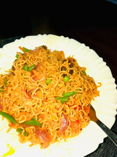 A picture of Prudy's Indomie. #endofyearchallenge.