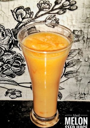 A picture of Musk melon seed juice.