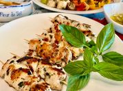 Une photo de escalope de dinde marinade