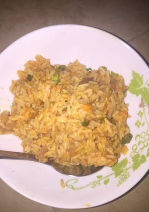 A picture of Concoction Jollof Rice.