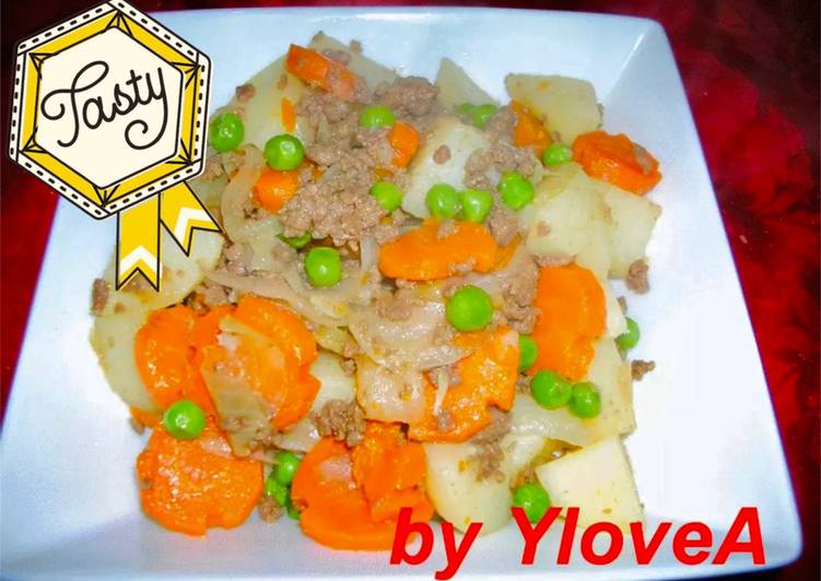 Langkah Mudah untuk memasak Nikujaga Stew Jepang ala Mama Asi / ylovea, Sempurna