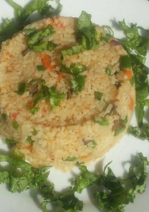 A picture of Coconut veggie rice.