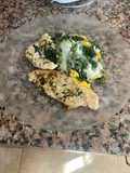 Pechuga a la plancha con acelga