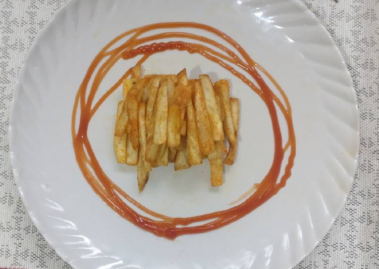 Steps to Make Quick Sweet,Savory Sweet Potato Fries