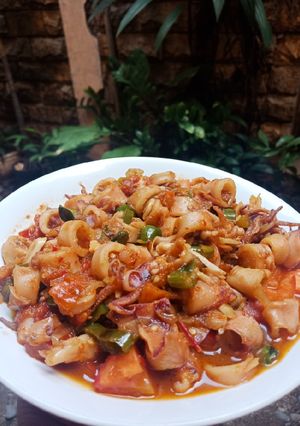 Foto resep Oseng Cumi Asin Kecombrang