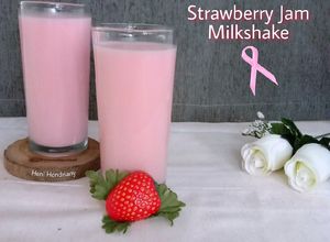 Foto resep Strawberry Jam Milkshake 🍓