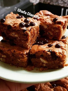 Foto resep Peanut Butter Biscuit Brownies🇺🇸 #dessert