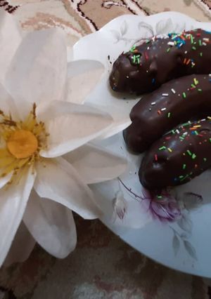 عکسی از دستور موز شکلاتی
