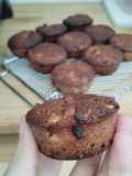 Magdalenas húmedas de manzanas (sin tacc) libres de gluten