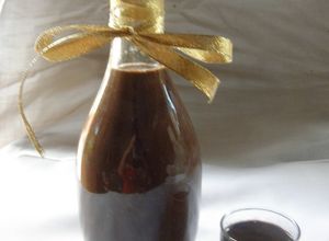 Una foto de Licor de chocolate cremoso