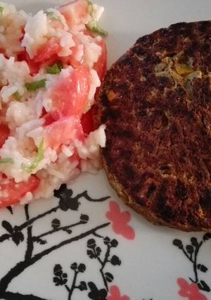 Una foto de 🍔Hamburguesas de lentejas -SuperAlimento-!!