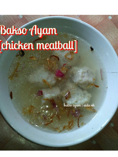 Foto resep Bakso ayam no giling/no blender <chicken meatball>