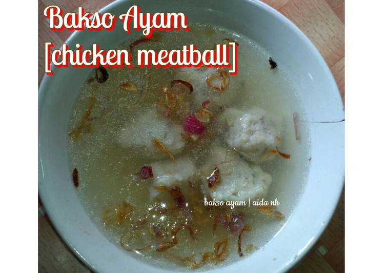 Bakso ayam no giling/no blender <chicken meatball>