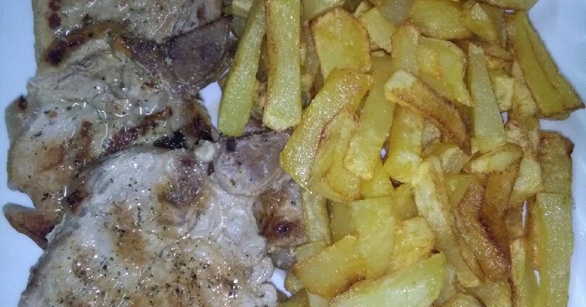 Chuletas De Cerdo Al Ajillo Receta Cocinadelirante