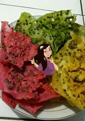 Foto resep Peyek pelangi kacang hijau