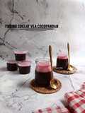Puding coklat vla cocopandan