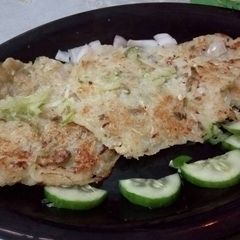 A picture of Healthy and tasty winter special cucumber pancakes!.