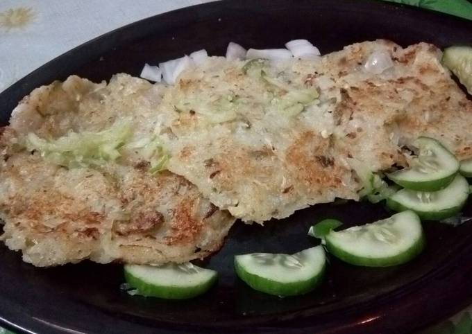 Healthy and tasty winter special cucumber pancakes! Recipe