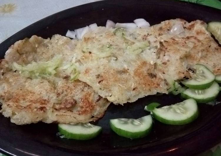 Healthy and tasty winter special cucumber pancakes!