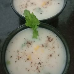 Lauki aur Dhaniye ka soup A picture of Lauki aur Dhaniye ka soup.