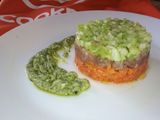 Tartar di tonno e ortaggi croccante