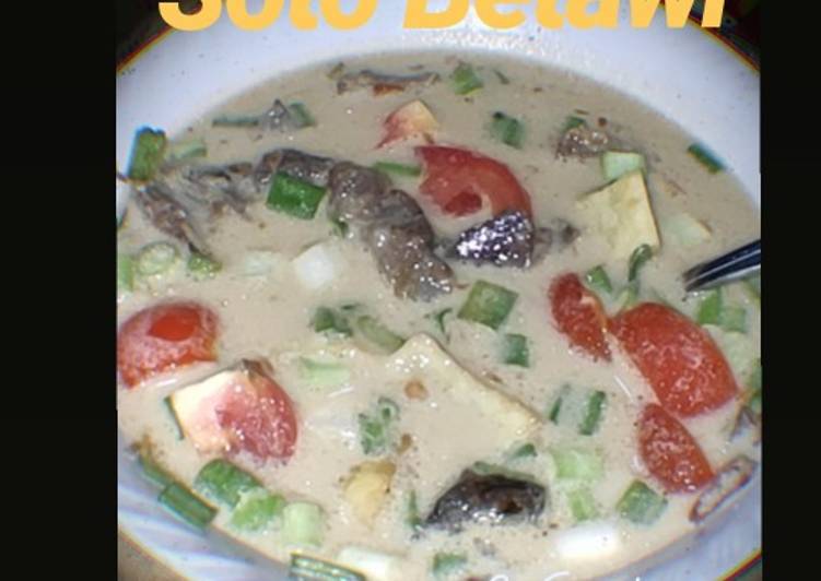 Cara Gampang Menyiapkan Soto Betawi kuah santan+ susu fulcream, Bisa Manjain Lidah