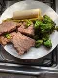 Idea almuerzo grez- carne con brócoli y palmito