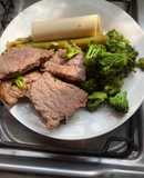 Idea almuerzo grez- carne con brócoli y palmito