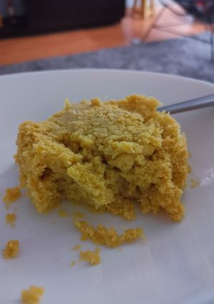 Una foto de Postre - pan de elote casero